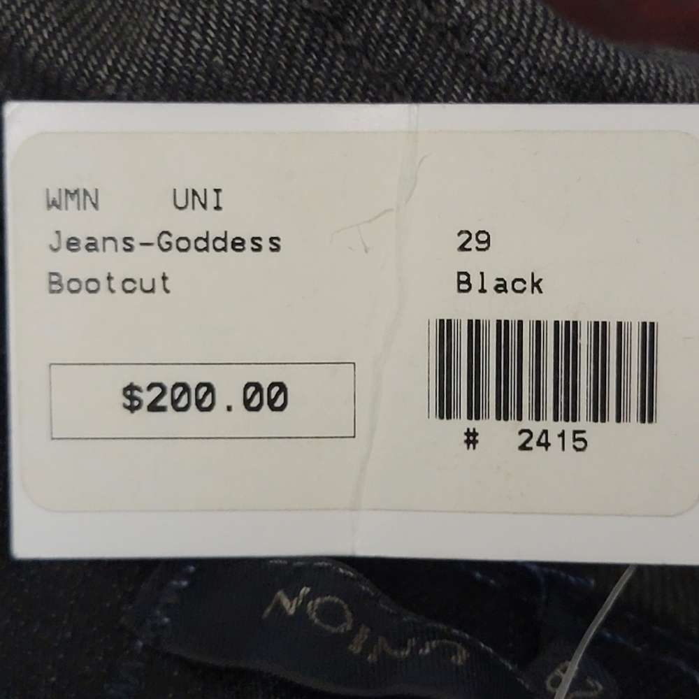 Union black bootcut low rise goddess jeans size 29 - Picture 7 of 7